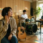 複数の楽器と仲間に囲まれ、音楽の新しい可能性に触れるSGMのイメージ